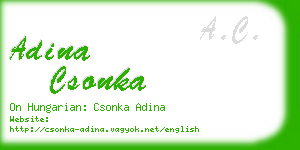adina csonka business card